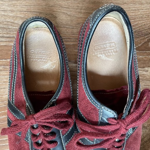 Coach Men's Maroon Suede Frasier Sneakers 7.5 M - Picture 6 of 9